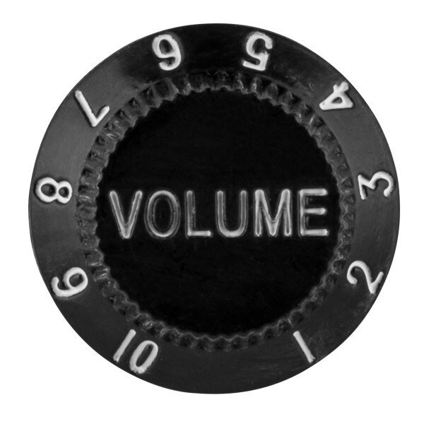 Main product image for Guitar Volume Knob Strat Type Black 240-2248